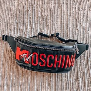 H&M BY MOSCHINO LEATHER FANNYPACK